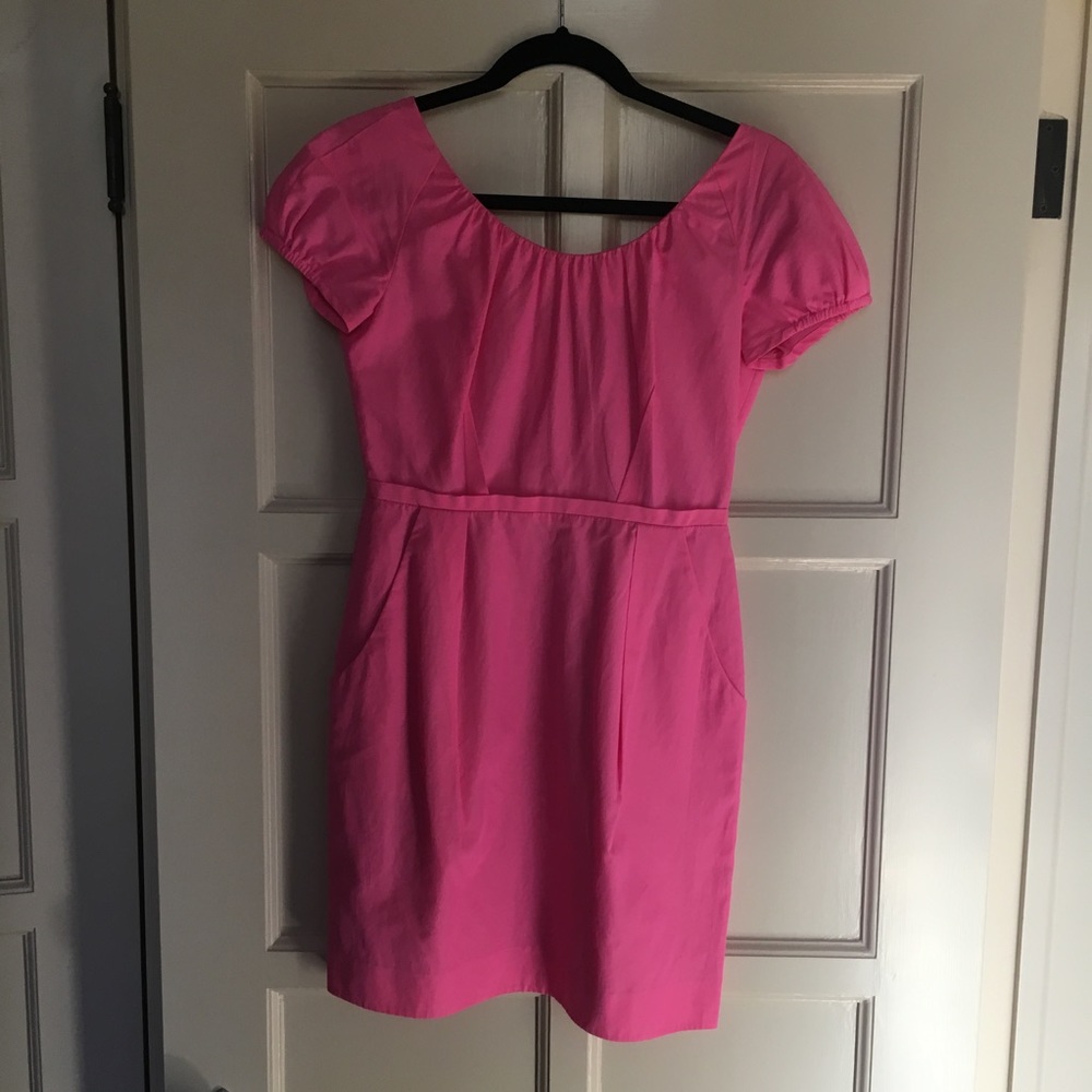 Hot Pink J. crew dress